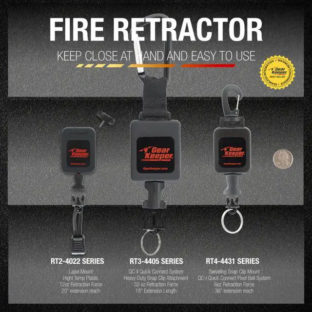 Alt view image 2 of 2 - Fire Microphone Keeper, Lapel Radio Mic Holder (RT2-4083)