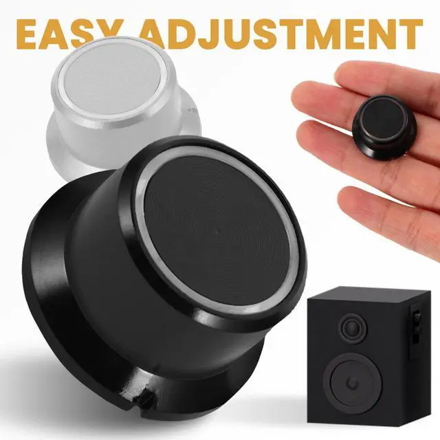 Alt view image 2 of 7 - 4Pcs Audio Volume Knobs: Rotary Potentiometer Knobs for Amplifiers, Speakers, Home Theater, and Mixer Sound Control Accessories, Black