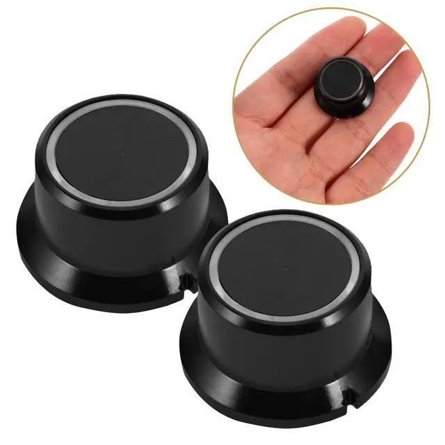 Alt view image 7 of 7 - 4Pcs Audio Volume Knobs: Rotary Potentiometer Knobs for Amplifiers, Speakers, Home Theater, and Mixer Sound Control Accessories, Black