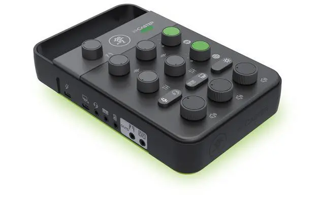 Alt view image 4 of 7 - M-Caster Live Portable Streaming Mixer, Ultra-Compact, USB Connectivity, Customizable RGB Lighting, Connects to Smartphone (Black - 2053280-00) Bundle with 1-YR CPS Enhanced Protection Pack