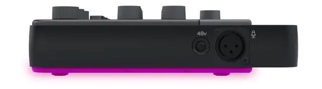 Alt view image 7 of 7 - M-Caster Live Portable Streaming Mixer, Ultra-Compact, USB Connectivity, Customizable RGB Lighting, Connects to Smartphone (Black - 2053280-00) Bundle with 1-YR CPS Enhanced Protection Pack