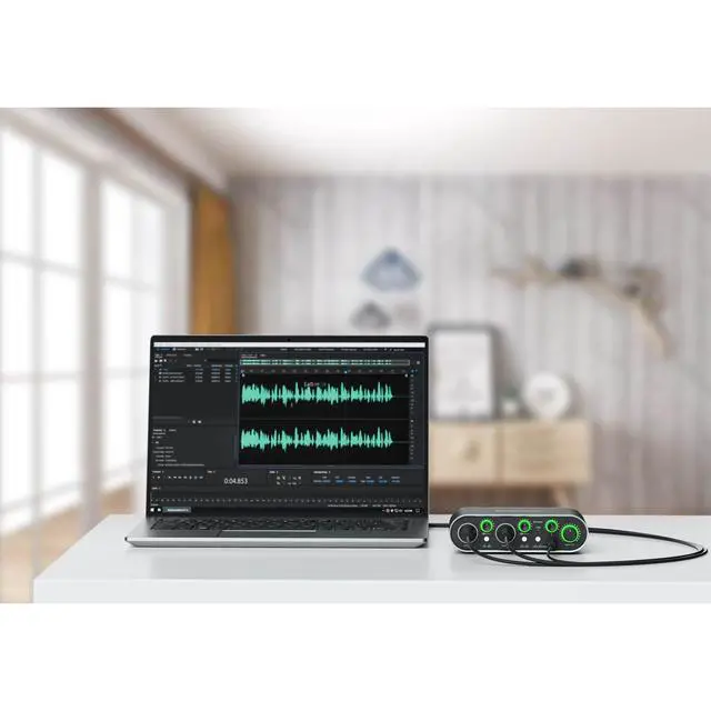 Alt view image 2 of 7 - MV-Mixer Dual-Channel XLR Audio Interface Mixer for Mac PC Recording Studio Singers Musicians Podcasters Guitar Sound Equipment, Real-Time and Playback Monitoring Music Production Software