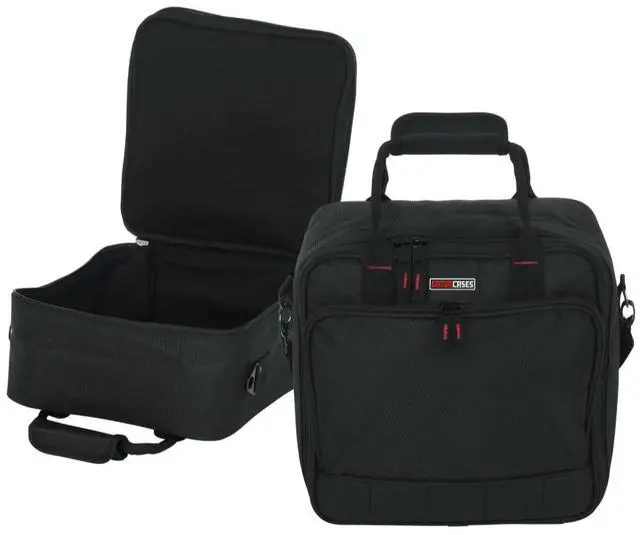 Main image of Cases Padded Nylon Mixer/Gear Carry Bag with Removable Strap, 12" x 12" x 5.5" (G-MIXERBAG-1212)