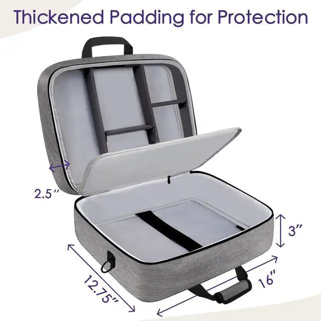 Alt view image 3 of 7 - Audio Mixer Case Fits RODECasterPro II with Adjustable Storage Grey