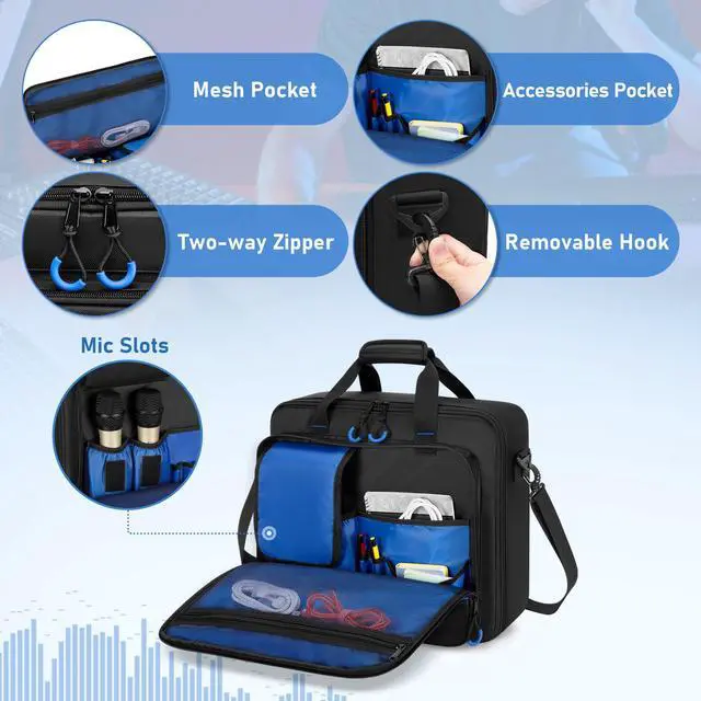 Alt view image 4 of 7 - Mixer Travel Bag Compatible with Mackie ProFX12v3/ProFX10v3