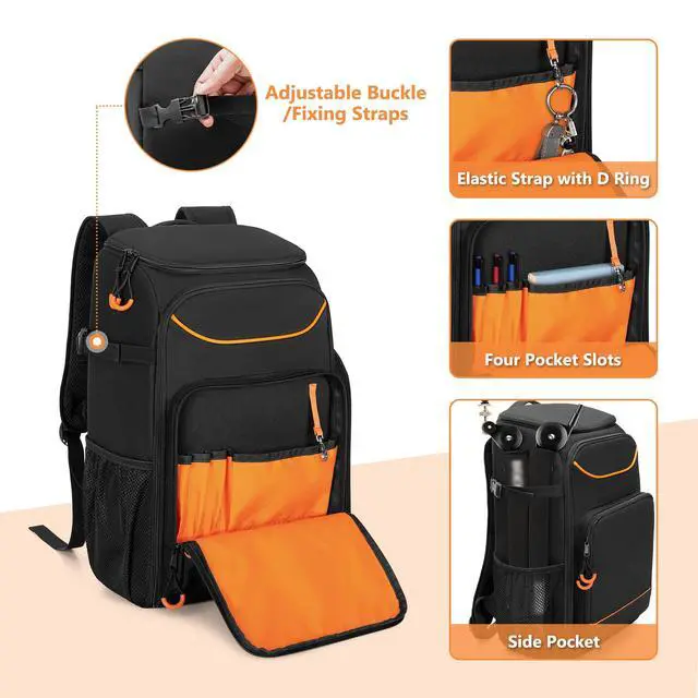Alt view image 4 of 7 - Audio Mixer Backpack Compatible with RODECaster Pro/Pro II/RC Duo