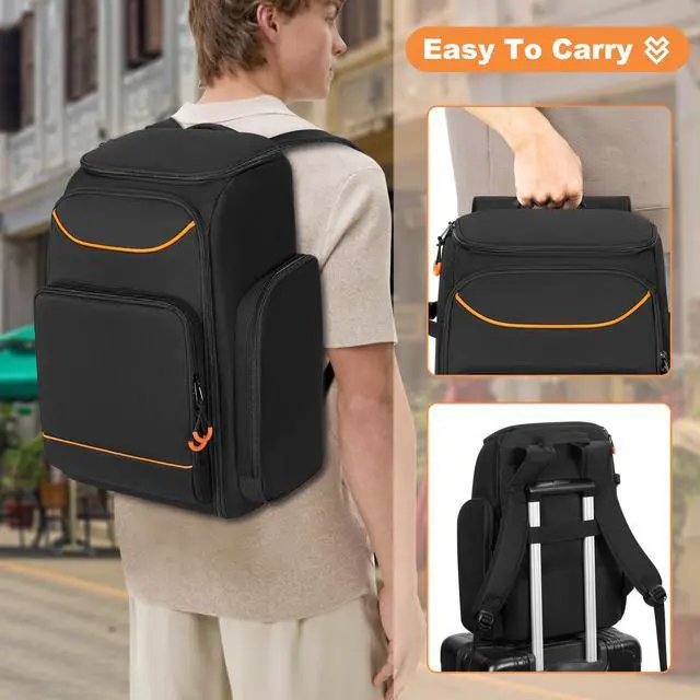 Alt view image 6 of 7 - Audio Mixer Backpack Compatible with RODECaster Pro/Pro II/RC Duo