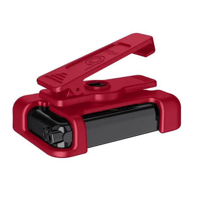 Alt view image 6 of 7 - Belt Clip Case for Tandem t:Slim X2 Pump (Strong & Durable Rotating Clip Case for Tandem Diabetes Care TSlim X2 Insulin Pump) - Limited Edition Red