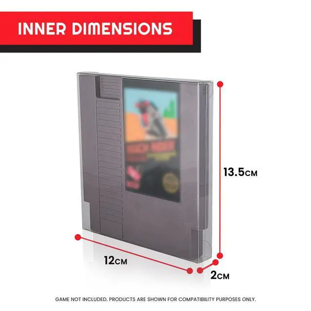 Alt view image 4 of 7 - NES Cartridge Case Protector Compatible with Nintendo NES Cartridge Games - 0.40MM Thick NES Game Sleeves. NES Cartridge Holder partner for retro game system collection (Pack of 25)