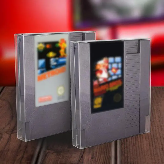 Alt view image 7 of 7 - NES Cartridge Case Protector Compatible with Nintendo NES Cartridge Games - 0.40MM Thick NES Game Sleeves. NES Cartridge Holder partner for retro game system collection (Pack of 25)