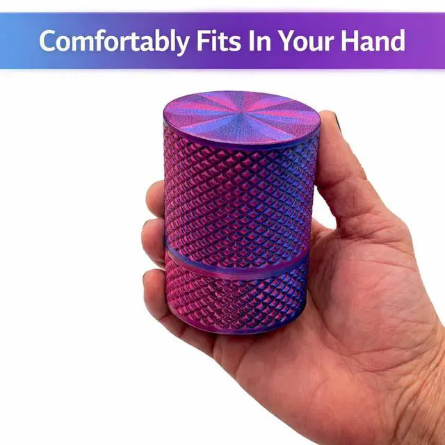 Alt view image 5 of 5 - 7-Slot 3ml Injection Pen Cartridge Storage Tube with Purge Tower | Screw-Top Case for Pen Cartridges (Not Standard Peptide Vials) | Cosmic Blue Silk