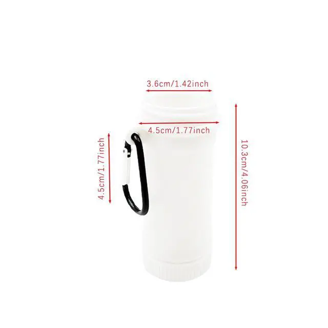 Alt view image 4 of 6 - 2 PCS Flavor Cartridge Holder Compatible with Cirkul Sips Cartridge Storage Sips Container Sip Safe Travel Case Keep Fresh BPA Free Plastic,White