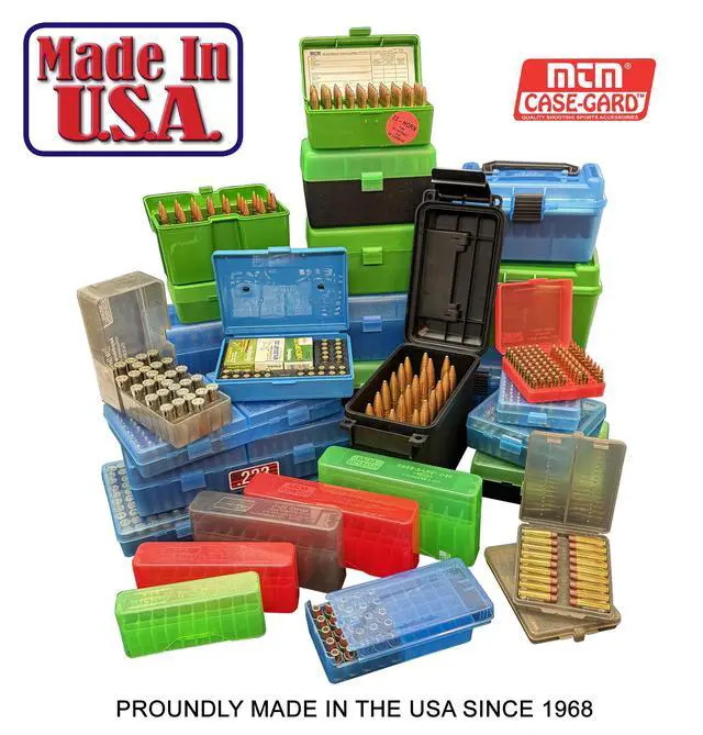Alt view image 4 of 4 - Case-Gard RM-100 Series Medium Rifle Ammo Box, 100 Round, Clear Blue