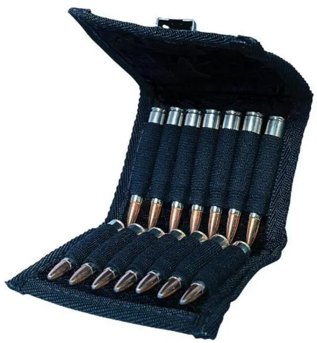 Main image of Allen Company Rifle Cartridge Ammo Pouch with Holds 14 Cartridges, Black.
