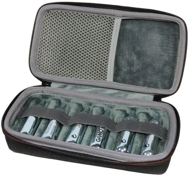 Main image of CO2 Cartridges Storage Case Compatible with Crosman UmarexssLeland 12-Gram 8-Gram Powerlet Cartridges, Protective Storage Travel Bag - Black (Case Only)