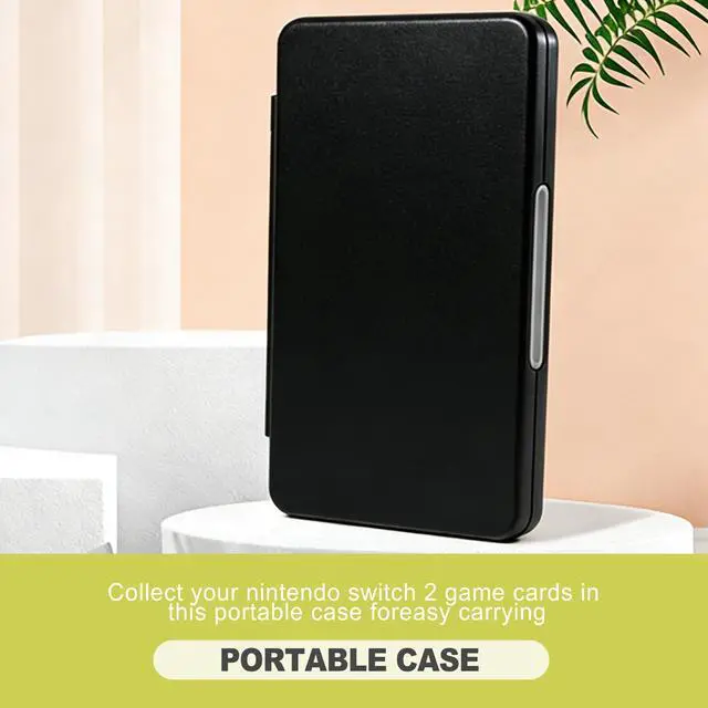 Alt view image 4 of 6 - 24 Slots Game Card Case Compatible with Nintendo Switch OLED Lite Portable Cartridge Storage Box Hard Shell Protective Holder with Micro SD Memory Slots Black