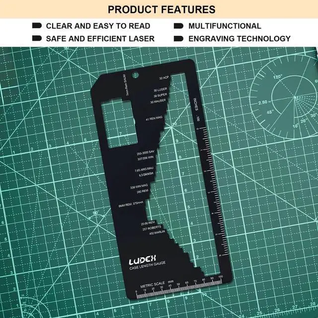 Alt view image 4 of 4 - Ammo Case Length Gauge, Cartridge Length Gauge for Case Reloading