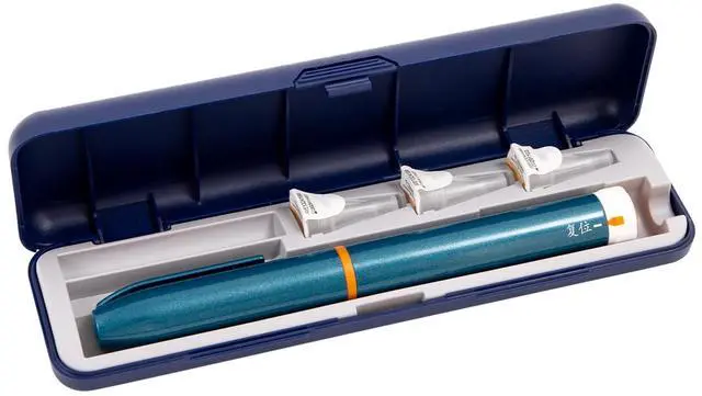 Main image of Insulin Case for Pens and Needles, Portable and Durable Insulin Pen Travel Case Keeps Diabetic Supplies Safe, Holds 1 insulin pen, 3 needles, and 1 Cartridge