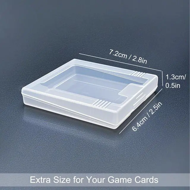 Alt view image 2 of 7 - 12Pcs Clear Game Card Case Protective Game Cartridge Case Plastic Game Card Storage Box Dust Cover Game Cartridge Holder for Nintendo Gameboy Color GBC