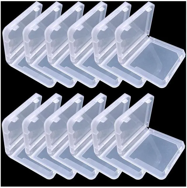 Main image of 12Pcs Game Case Clear Game Card Box Anti Dust Cover Transparent Storage Box Case for DS 3DS DSI Protective Single Cartridge Holder
