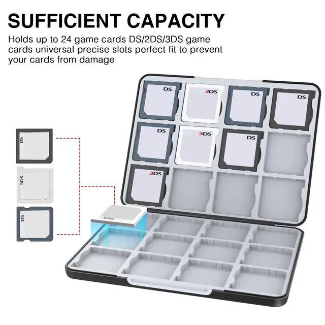 Alt view image 2 of 7 - 3DS Card Case with 24 Precise Slots for DS 2DS 3DS Game Card