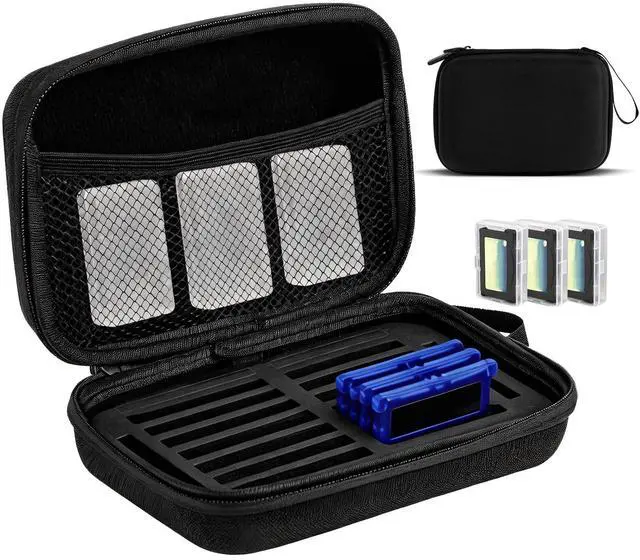 Main image of Carrying Case for Gameboy Game Cartridges, Portable Protective Case for Gameboy Advance and SP Games, Holds 20 Game Cartridges, Comes with 3 Small Clear Cases