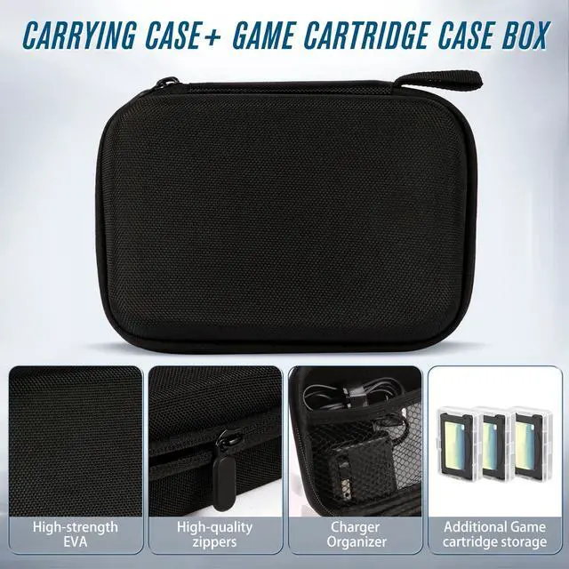 Alt view image 2 of 6 - Carrying Case for Gameboy Game Cartridges, Portable Protective Case for Gameboy Advance and SP Games, Holds 20 Game Cartridges, Comes with 3 Small Clear Cases