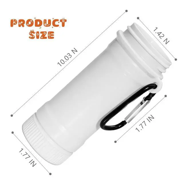 Alt view image 2 of 5 - 2 PCS Flavor Cartridge Holder Compatible with Cir-kul Sips, Sip Safe Travel Case Water Bottle Cartridges Keep Fresh (White)