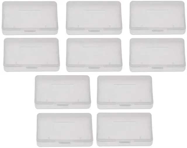 Main image of 10PCS Game Cartridge Case Box, Transparent Anti Dust Cover Storage Box, Game Card Case Compatible with Nintendo Game Boy Advance GBA (2.6 X1.6X 0.3in)