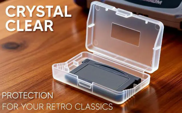Alt view image 5 of 7 - 10PCS Game Cartridge Case Box, Transparent Anti Dust Cover Storage Box, Game Card Case Compatible with Nintendo Game Boy Advance GBA (2.6 X1.6X 0.3in)
