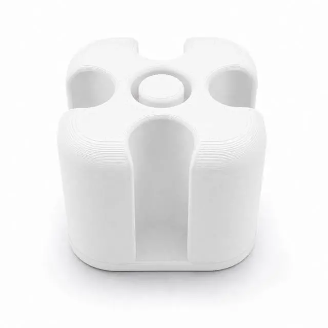 Main image of 3mL Peptide Pen Cartridge Holder with Purge Tower, 4-Slot Organizer (White)