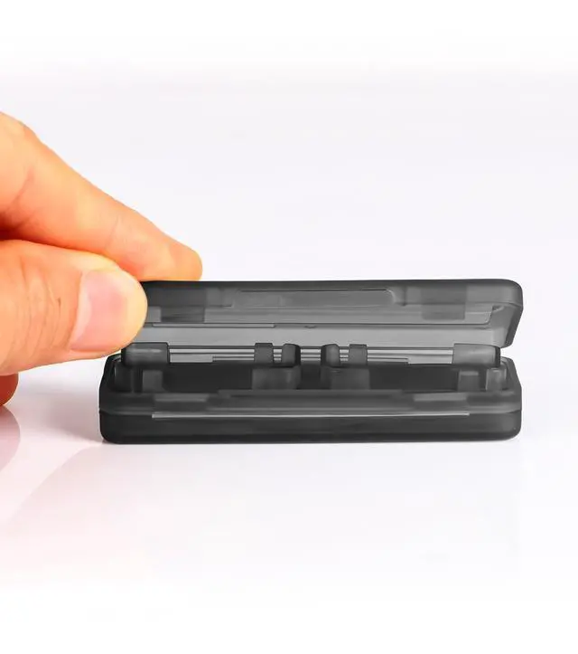 Alt view image 5 of 7 - 2 Pack Game Card Case 4 in1 Game Slots SD Card Holder Anti-Drop Design Game Card Storage Organizer for Switch OLED/Lite
