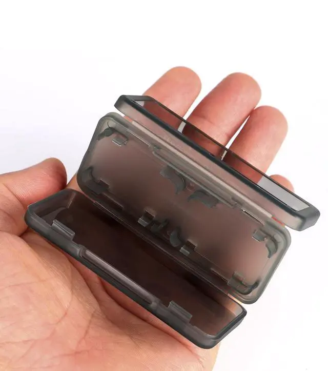 Alt view image 7 of 7 - 2 Pack Game Card Case 4 in1 Game Slots SD Card Holder Anti-Drop Design Game Card Storage Organizer for Switch OLED/Lite