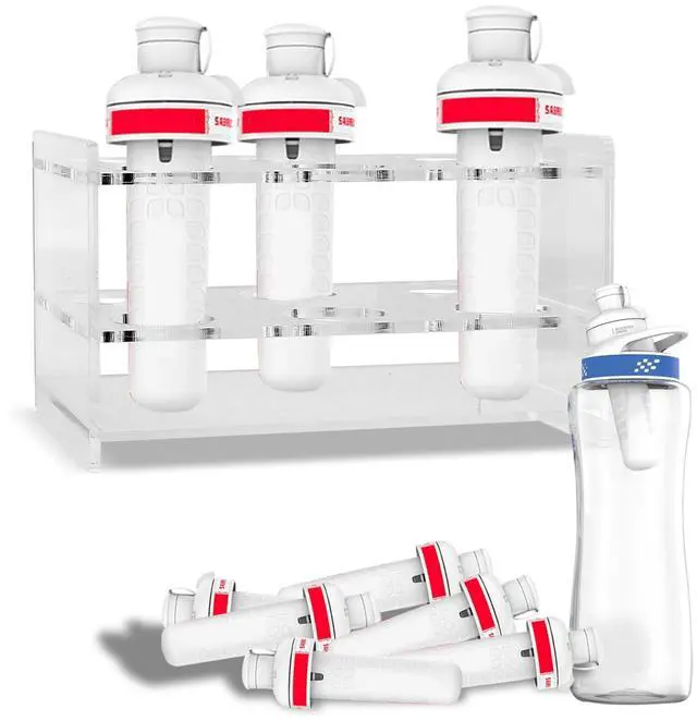 Main image of Cirkul Cartridge Holder, 6-Hole Acrylic Organizer - Leak-Proof Flavor Case for Cirkul Accessories, Keeps Countertop & Fridge Neat, Perfect for Party, Home, Office Storage (Clear)