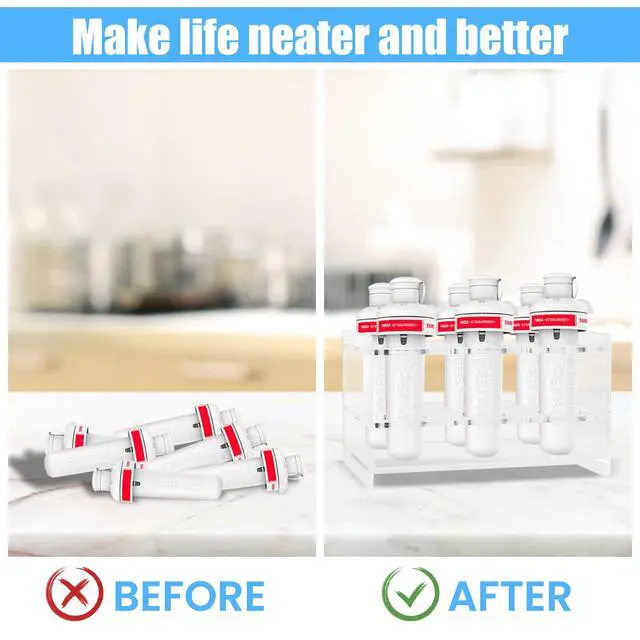 Alt view image 5 of 6 - Cirkul Cartridge Holder, 6-Hole Acrylic Organizer - Leak-Proof Flavor Case for Cirkul Accessories, Keeps Countertop & Fridge Neat, Perfect for Party, Home, Office Storage (Clear)