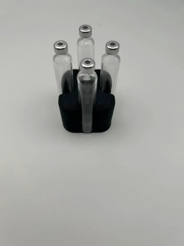 Alt view image 2 of 2 - Black 3D Printed 3mL Cartridge Holder with Purge Tower, Cartridges Purge and Fill Station, Only Use for 3mL Injection Pen
