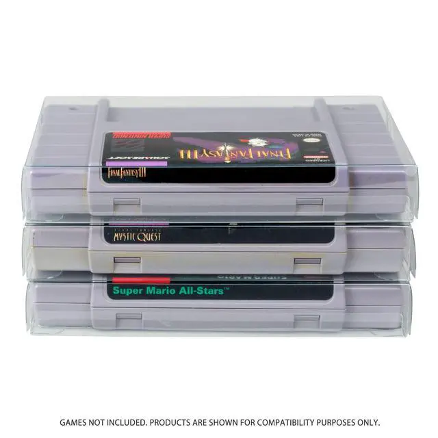Alt view image 3 of 7 - SNES Games Cartridge Protector, 0.40 MM, Pack of 25