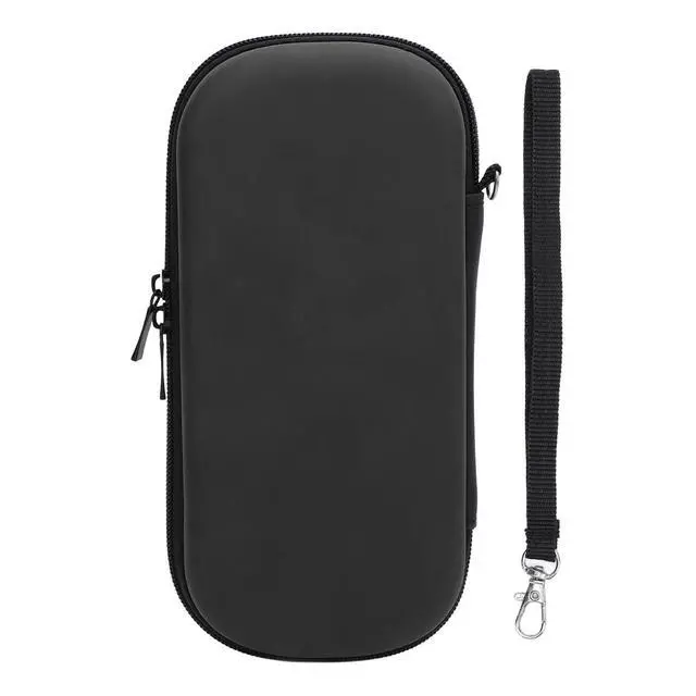 Alt view image 7 of 7 - 3000 Carrying Case, Hard Game Console Protective Case Bag with Wrist Band, 5 Game Cartridge Slots, Travel Pocket Pouch and Mesh Pocket, Water PU EVA (Black)