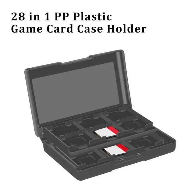 Alt view image 3 of 7 - Switch Game Case, 28 in 1 PP Plastic Black Game Card Storage Box Case Holder, for Nintendo DSL LL