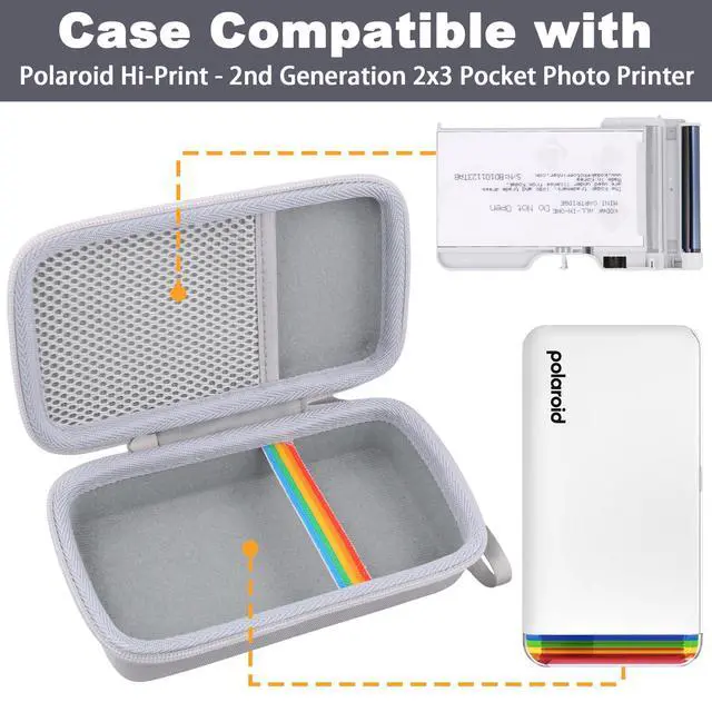 Alt view image 5 of 7 - Hard Travel Case for Polaroid Hi-Print 9046 2nd Generation Printer