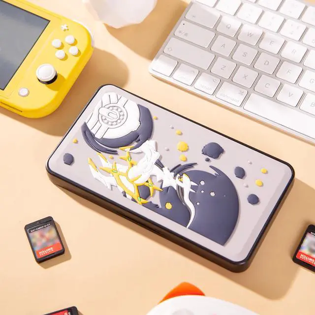 Alt view image 7 of 7 - Cute Game Card Case for Nintendo Switch/ Switch Lite/ OLED, 24 Game Holder Cartridge Case for Game Cards and 24 SD Cards, Kawaii Portable Compact Storage Box (Grey Arceus, 24 Slots)