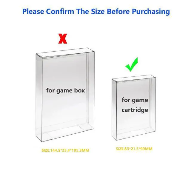 Alt view image 2 of 6 - 10PCS Cartridge Protector Case Clear Plastic Protection Sleeve Display Compatible for 2600 7800 Cartridge