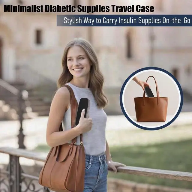 Alt view image 4 of 7 - Insulin Pen Case for 1 Insulin Pen,3 Needles and Cartridge Storage and Transport Slim and Portable Insulin Pen Travel Case for Insulin Pen Holder Keep Diabetic Supplies Organized and Safe Protected