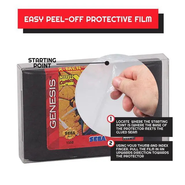 Alt view image 3 of 7 - Video Game Case Protector compatible for Sega Genesis Cartridge - Bulk retail bags game cases. Retro gaming console partner for retro game system collection (pack of 25)
