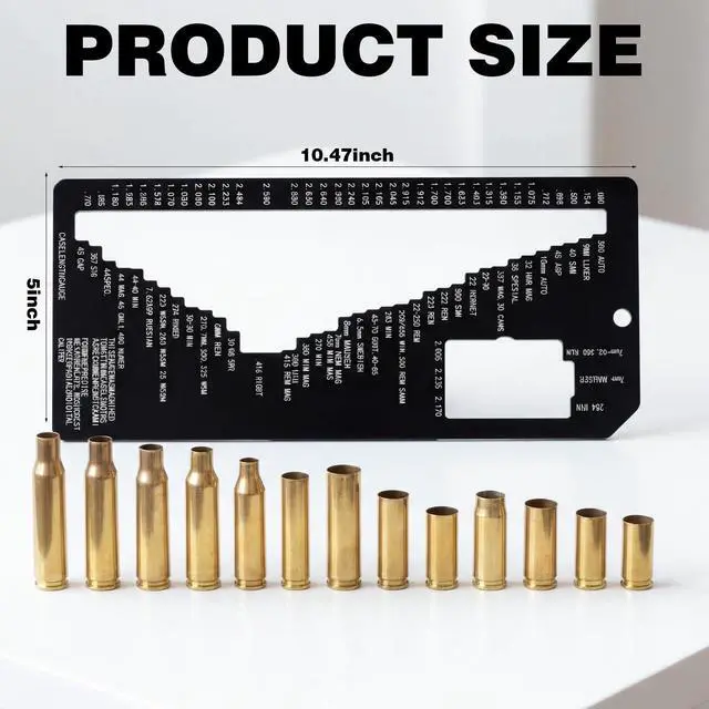 Alt view image 2 of 6 - Ammo Case Length Gauge Reloading Supplies and Equipment Cartridge Length Gauge for Reloading