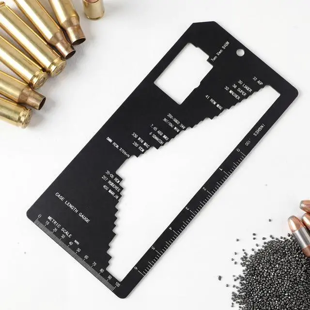 Alt view image 6 of 6 - Ammo Case Length Gauge Reloading Supplies and Equipment Cartridge Length Gauge for Reloading
