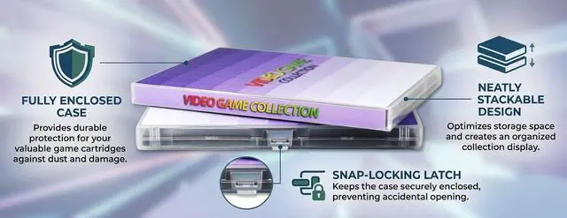 Alt view image 2 of 7 - Game Cartridge Storage Case for Nintendo Gameboy Advance - Holds 10 Games