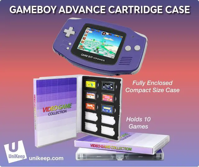 Alt view image 3 of 7 - Game Cartridge Storage Case for Nintendo Gameboy Advance - Holds 10 Games
