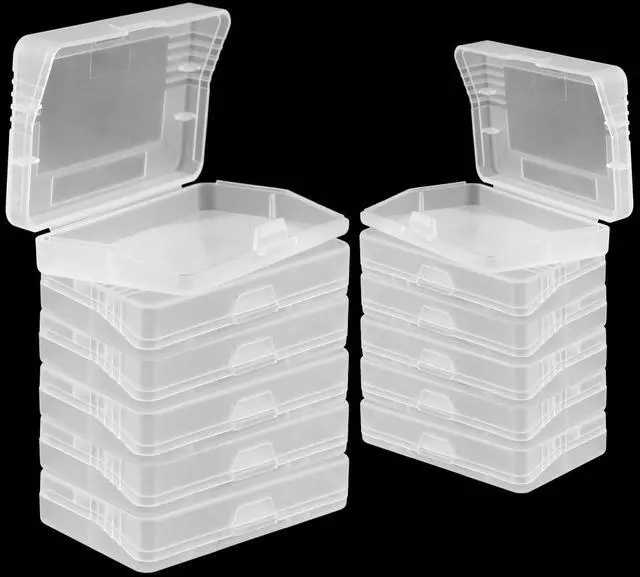 Main image of 12Pcs Clear Protective Game Cartridge Case 2.52 x 1.56 x 0.53inch Plastic Storage Box Game Card Case,Dust Cover Single Cartridge Holder for Nintendo Game Boy Advance GBA