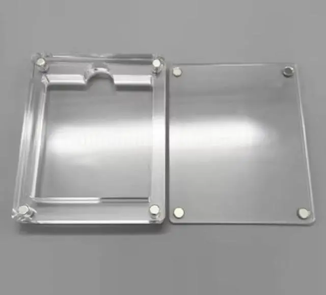 Alt view image 2 of 2 - 1/3/4 Slots Transparent Magnetic Cover Acrylic Game Cartridge Holder Dustproof Display Storage Box for Gameboy GB GBC (1 Slots)